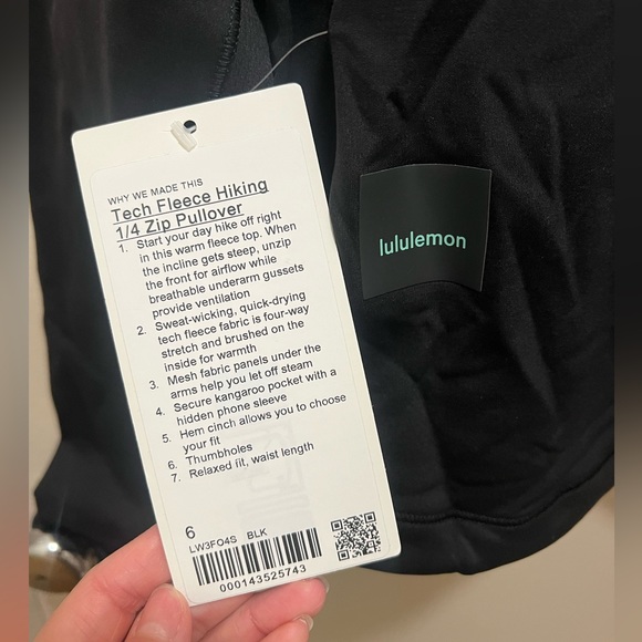 Lululemon — Tech Fleece Hiking 1/4 Zip Pullover - Picture 8 of 9